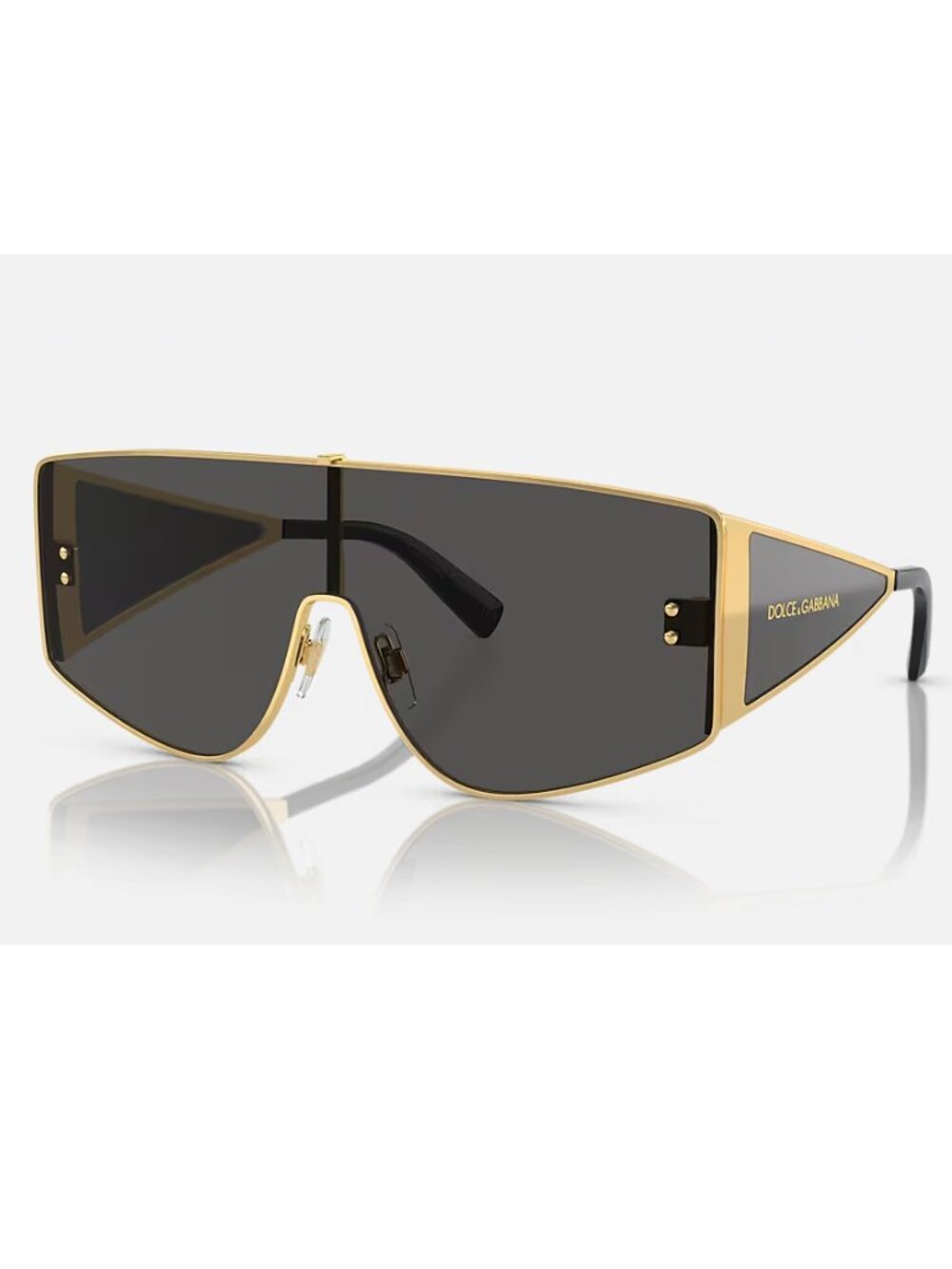 NEW DOLCE & GABBANA DG2305 Sunglasses - Gold Frame, Grey Lenses